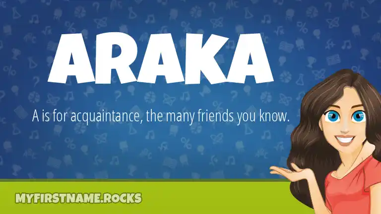 Araka First Name Personality Popularity