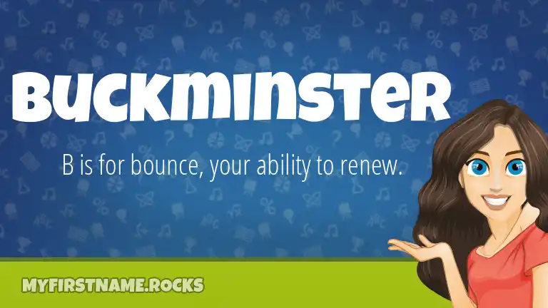 buckminster-first-name-personality-popularity