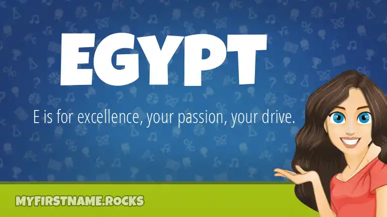 Egypt First Name Personality And Popularity