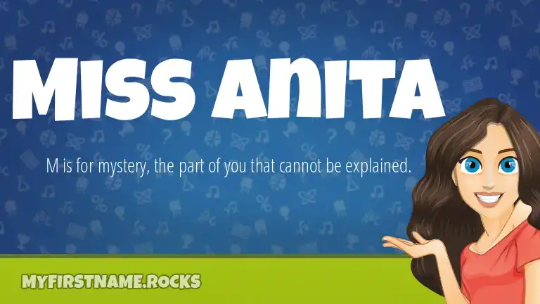 Miss Anita First Name Personality & Popularity