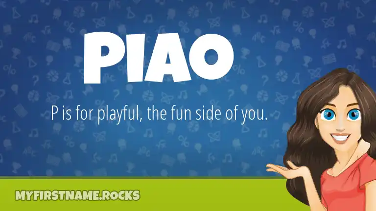 How to pronounce Piao