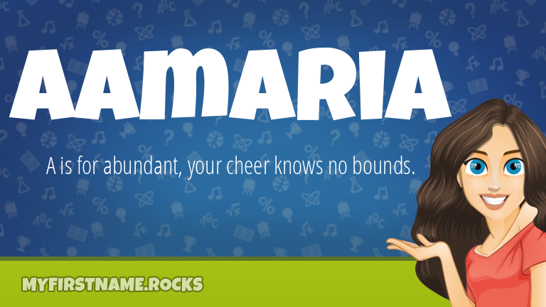 My First Name Aamaria Rocks!