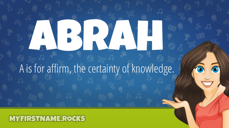 My First Name Abrah Rocks!
