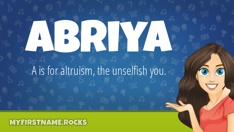My First Name Abriya Rocks!