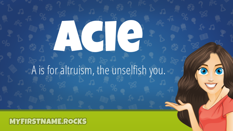 My First Name Acie Rocks!