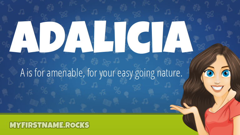 My First Name Adalicia Rocks!