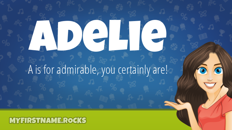My First Name Adelie Rocks!