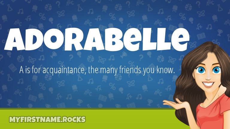 My First Name Adorabelle Rocks!