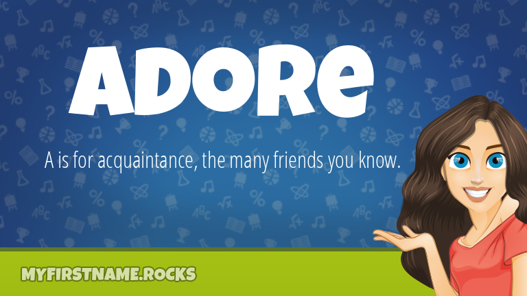 My First Name Adore Rocks!