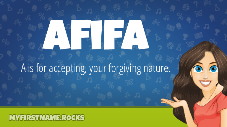 My First Name Afifa Rocks!