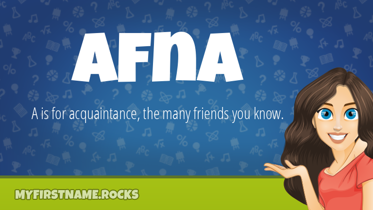 My First Name Afna Rocks!