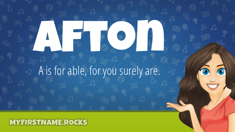 My First Name Afton Rocks!