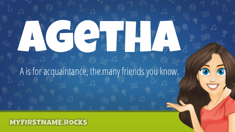 My First Name Agetha Rocks!