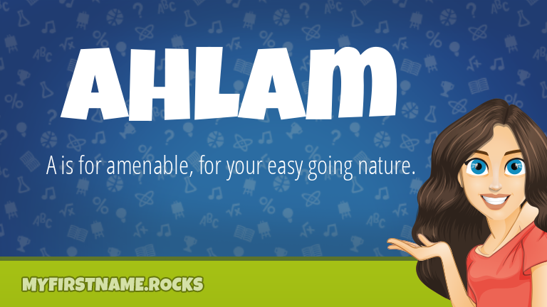 My First Name Ahlam Rocks!