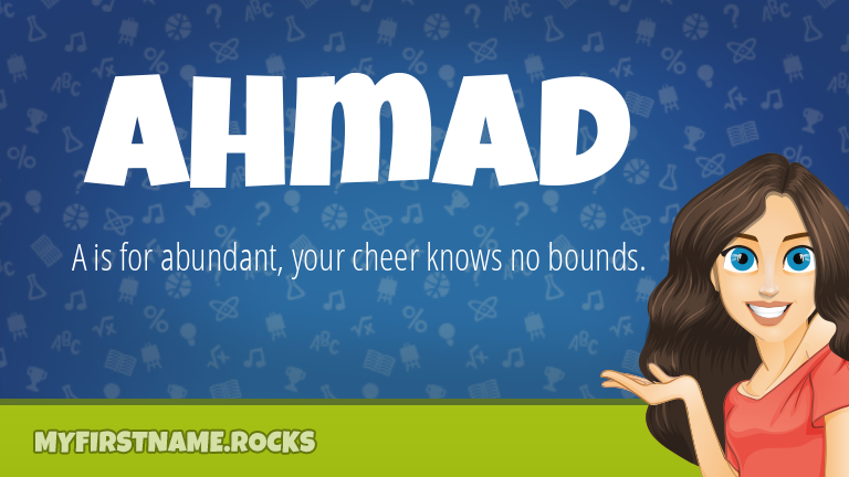 My First Name Ahmad Rocks!