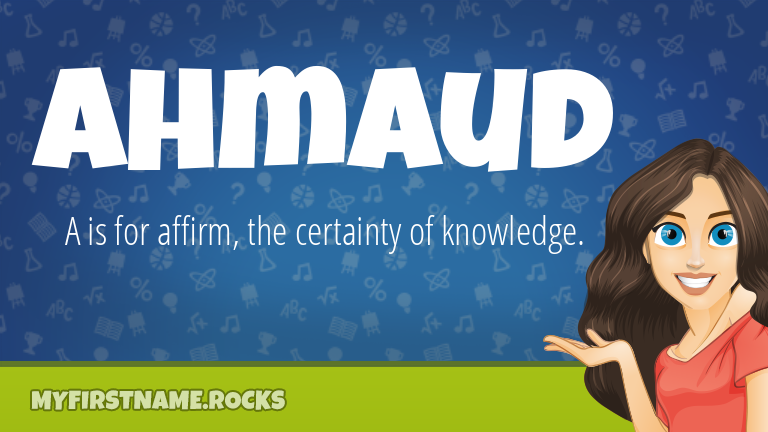 My First Name Ahmaud Rocks!