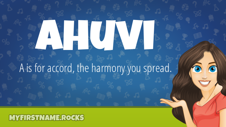 My First Name Ahuvi Rocks!
