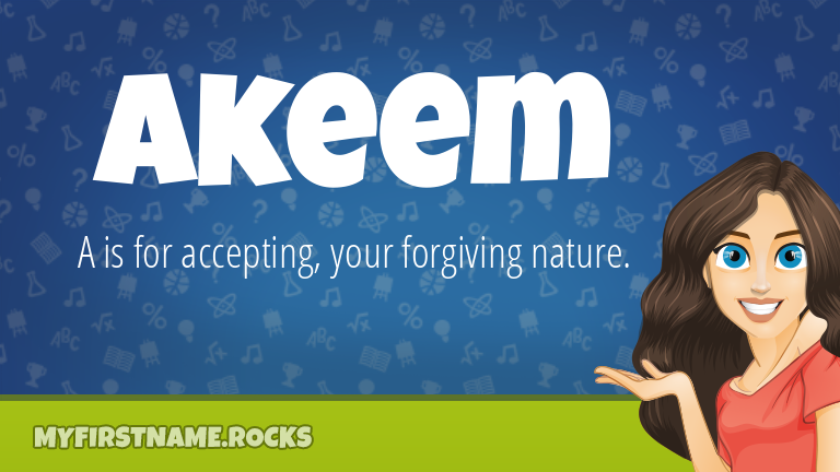 My First Name Akeem Rocks!