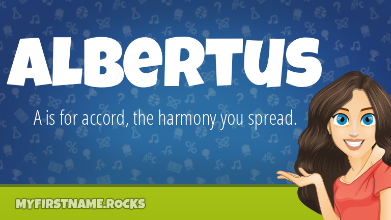 My First Name Albertus Rocks!