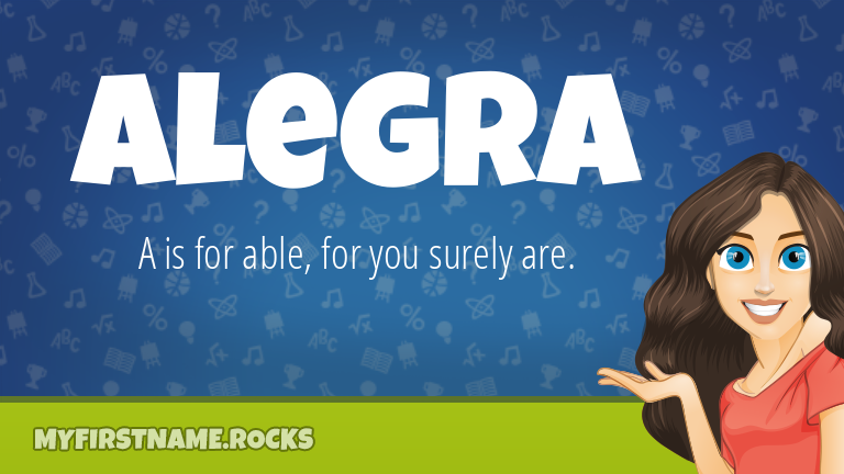 My First Name Alegra Rocks!