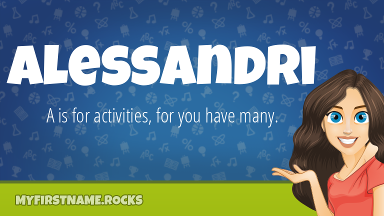 My First Name Alessandri Rocks!