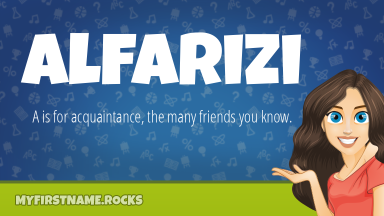 My First Name Alfarizi Rocks!