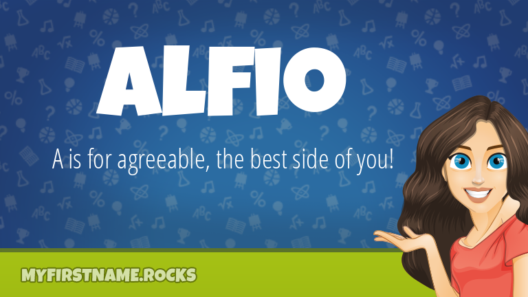 My First Name Alfio Rocks!