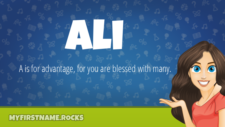 My First Name Ali Rocks!