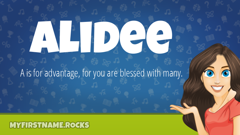 My First Name Alidee Rocks!