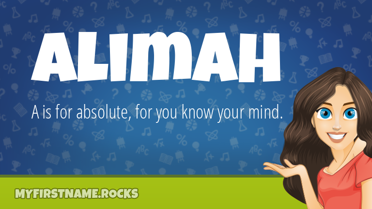 My First Name Alimah Rocks!