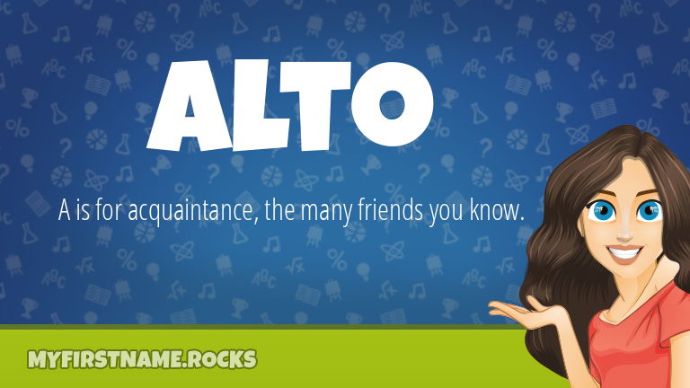 My First Name Alto Rocks!
