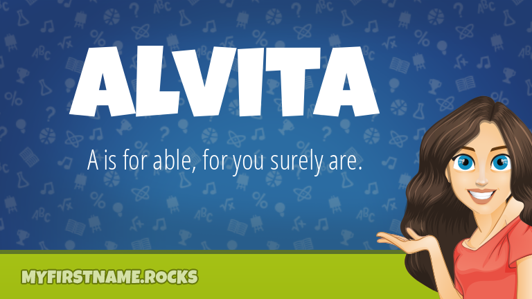 My First Name Alvita Rocks!