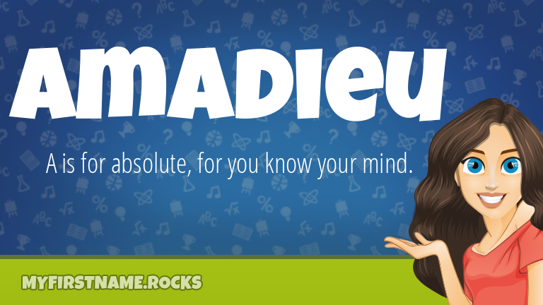 My First Name Amadieu Rocks!