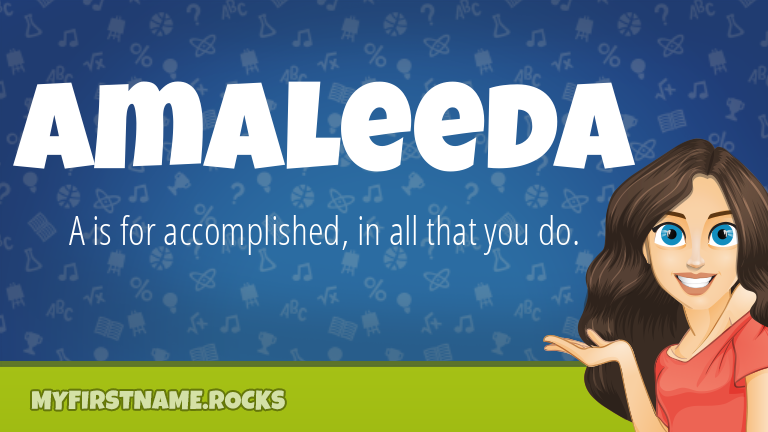 My First Name Amaleeda Rocks!