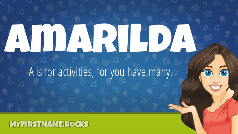 My First Name Amarilda Rocks!