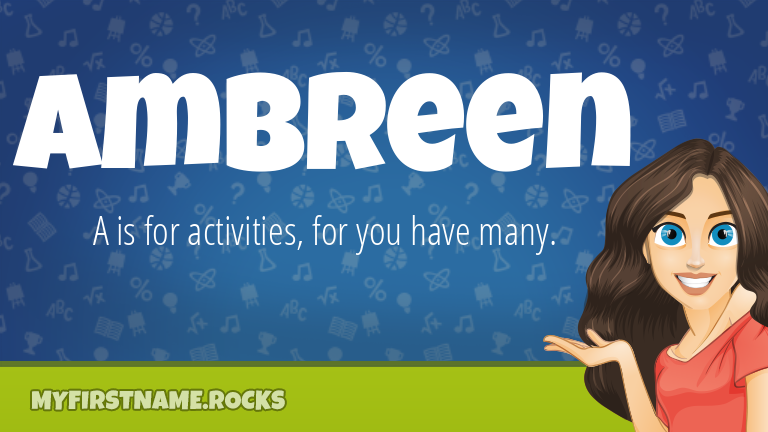 My First Name Ambreen Rocks!