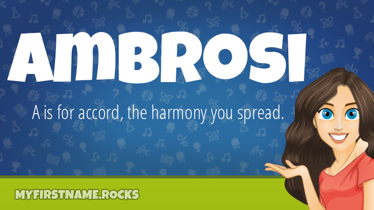 My First Name Ambrosi Rocks!