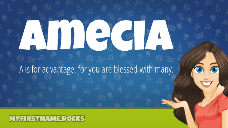 My First Name Amecia Rocks!