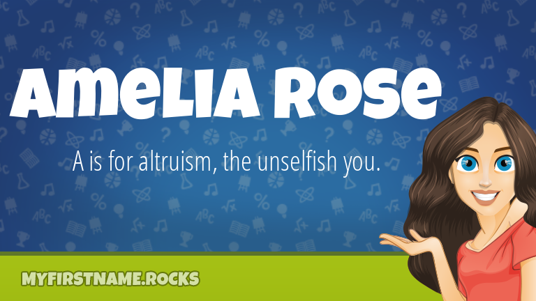 My First Name Amelia Rose Rocks!