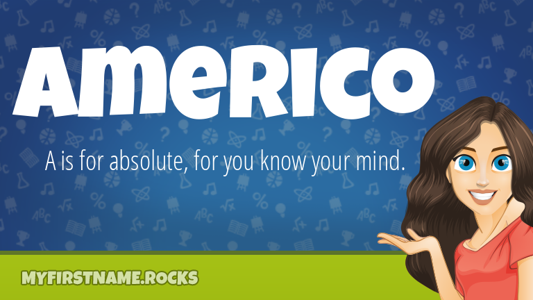 My First Name Americo Rocks!