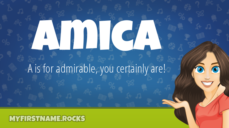 My First Name Amica Rocks!