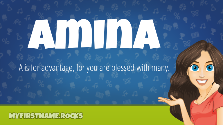 My First Name Amina Rocks!