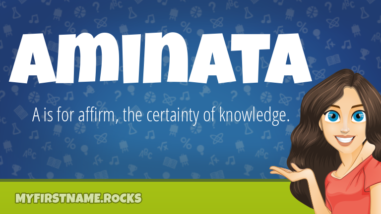 My First Name Aminata Rocks!