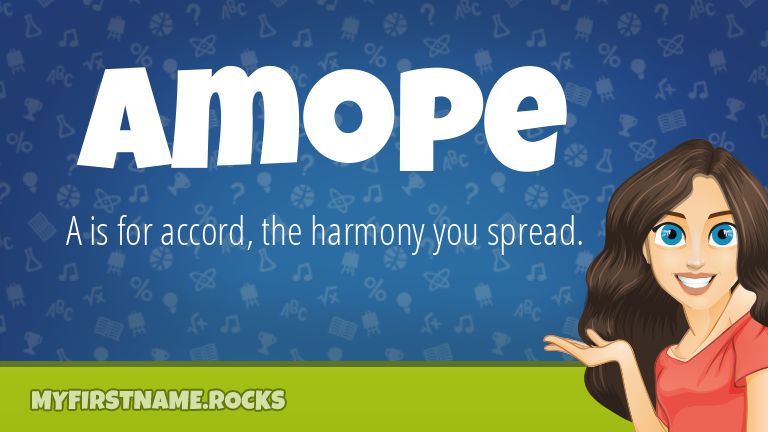 My First Name Amope Rocks!
