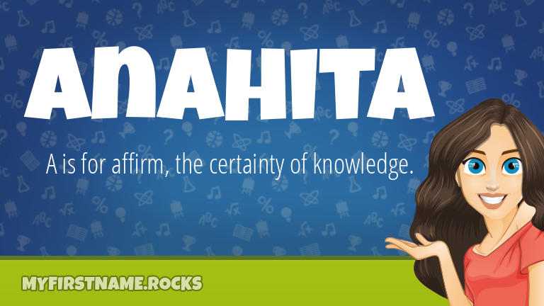My First Name Anahita Rocks!