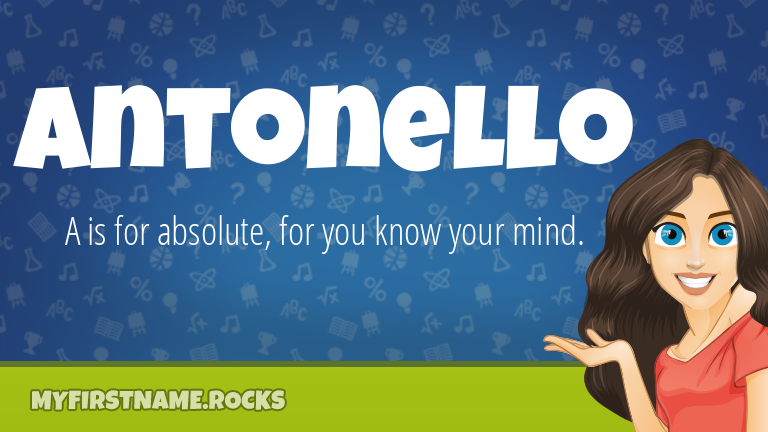 My First Name Antonello Rocks!