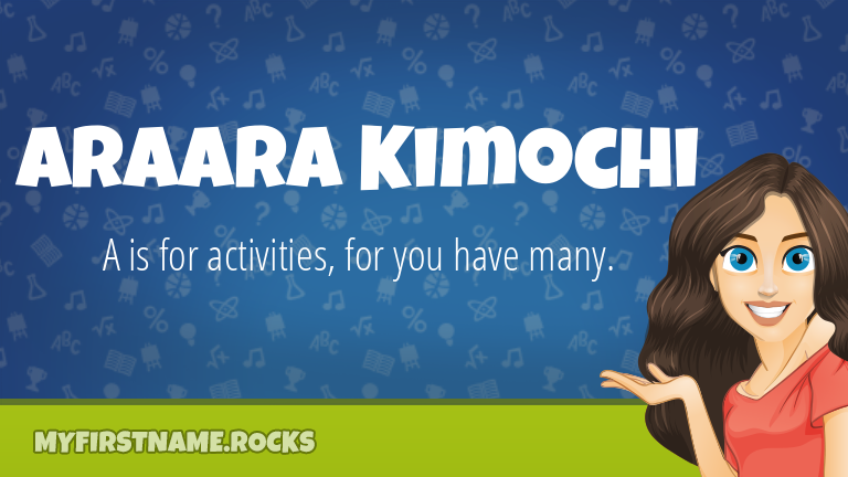 My First Name Araara Kimochi Rocks!