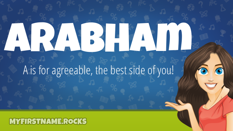 My First Name Arabham Rocks!