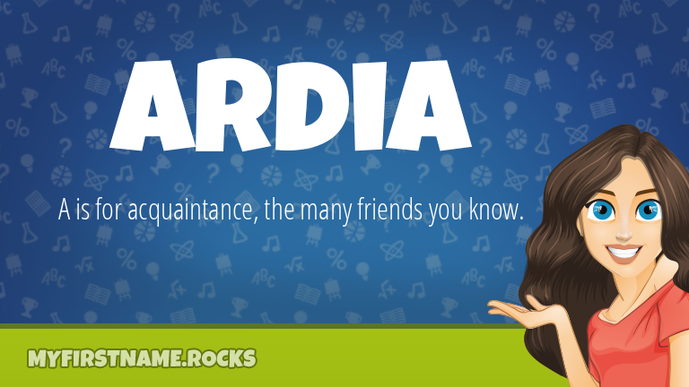 My First Name Ardia Rocks!
