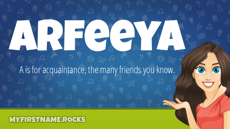 My First Name Arfeeya Rocks!